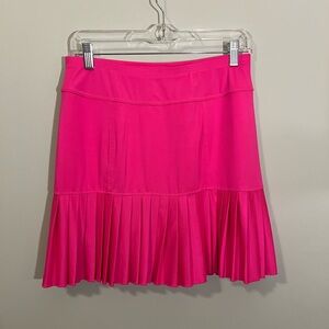 JOFIT Hot Pink Pleated Hem Mini Skirt